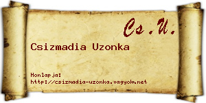 Csizmadia Uzonka névjegykártya